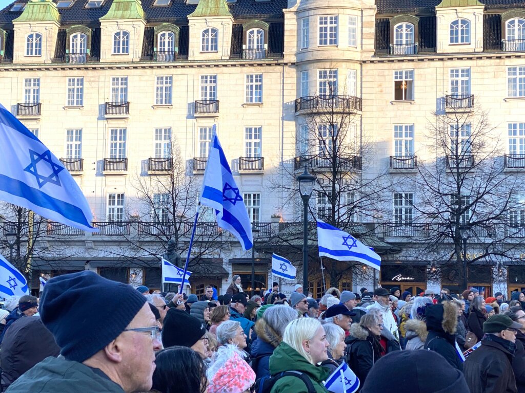 Pro-Israel rally in Oslo