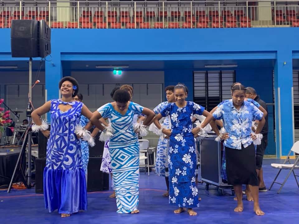 Fijian dancers praising the Lord