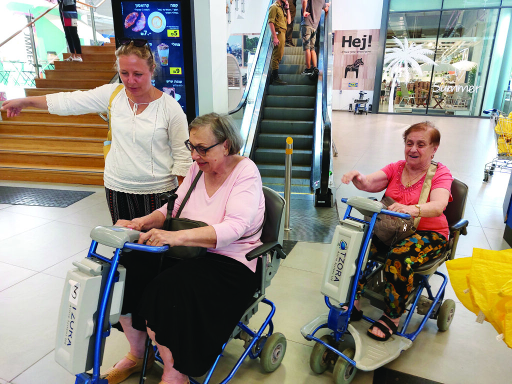 Shela and Lena, new residents from Ukraine go shopping in IKEA