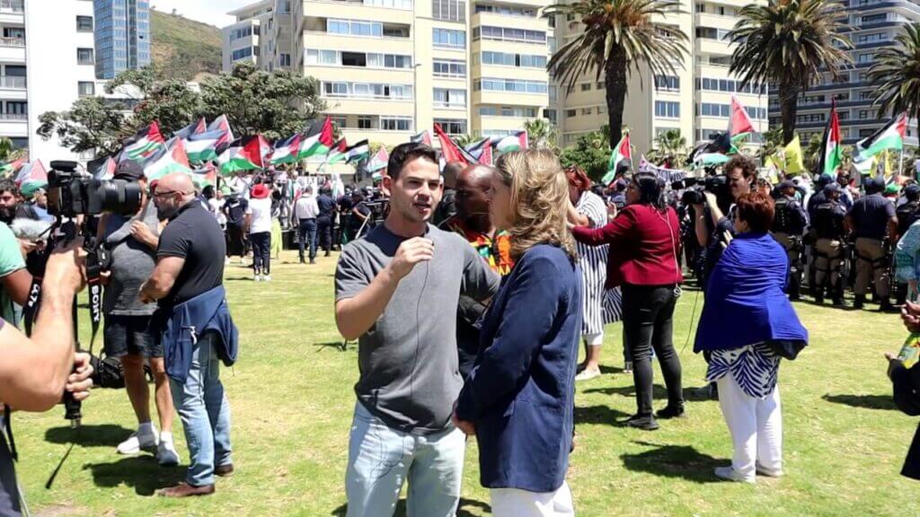 ICEJ-SA Branch Manager at Pro-Israel Rally